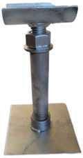 Adjustable pipe support for 2" pipe size